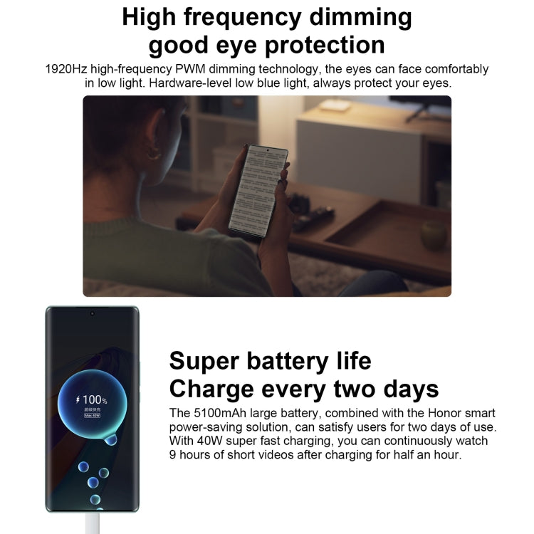 Dual Back Cameras, Screen Fingerprint Identification, 5100mAh Battery, 6.67 inch Magic UI 6.1 / Android 12 Snapdragon 695 Octa Core up to 2.2GHz, Network: 5G, OTG, Not Support Google Play Dual Back Cameras, Screen Fingerprint Identification, 5100mAh Battery, 6.67 inch Magic UI 6.1 / Android 12 Snapdragon 695 Octa Core up to 2.2GHz, Network: 5G, OTG, Not Support Google Play